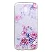Produktbild Galaxy J7 2017 / J730Hülle , Leiai Pinke Rose TPU Transparent Weich Tasche Schutzhülle Silikon Handyhülle Stoßdämpfende Clear Schale Fall Case Shell für Samsung Galaxy J7 2017 J730