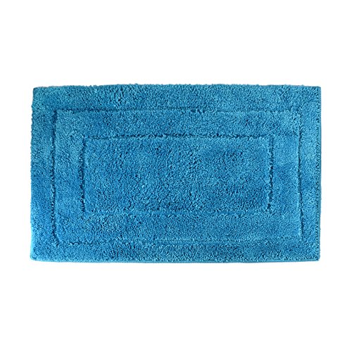 Zeiger Alfombrilla de Baño Antideslizante Absorbente de microfibras para Salón, Cocina, Dormitorio y Exterior, 50 x 80 cm, Azul, 50CM*80CM