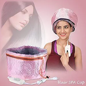 Surat Dream Hair Care SPA Cap Beauty Steamer Head Thermal Treatment Nourishing Hat (Pink)