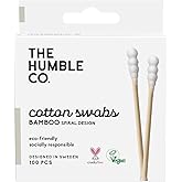 The Humble Co. Humble Brush Bamboo Cotton Swabs Spiral White- Spiral Kulak &Ccedil;ubuğu Beyaz, &Ccedil;evre dostu pamuklu kulak &ccedil;ubukları,