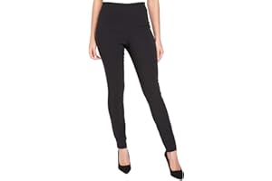 Roman Originals Stretch Trousers for Women UK Ladies High Waisted Pants Pull On Leggings Smart Slimming Office Work Fitted Tailored Tapered Regular & Plus Sizes