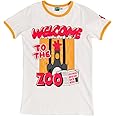 Wallace and Gromit Feathers Welcome to The Zoo Orange Ringer T Shirt
