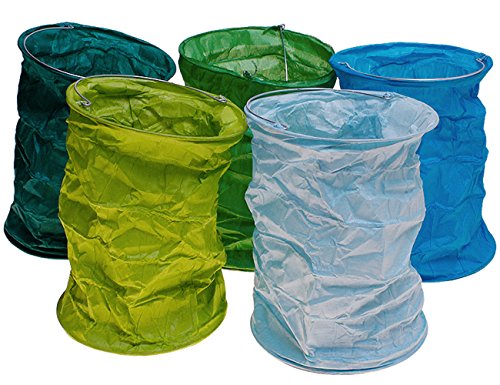 kadoh Papierlampions Set of 5 blau-grün (L)