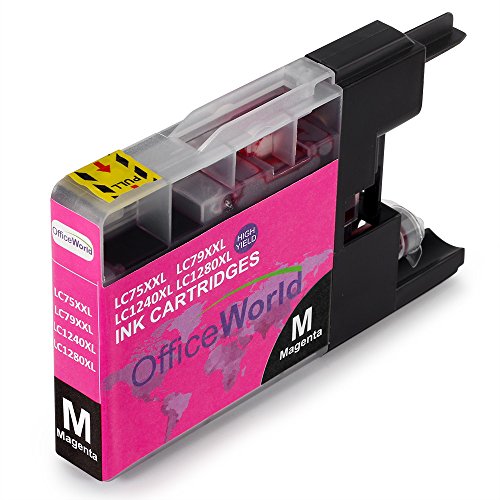 OfficeWorld Kompatible Patronen Ersatz für LC1240 LC1280 Tintenpatronen Kompatibel mit MFC-J280W, MFC-J425W, MFC-J430W, MFC-J435W, MFC-J5910DW, MFC-J625DW, MFC-J6510DW, MFC-J6710DW, MFC-J6910DW, MFC-J825DW, MFC-J835DW, DCP-J525W, DCP-J725DW, DCP-J925DW - 4