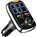 Produktbild Auto FM Transmitter, FM Bluetooth 5.0 Auto Musik Kabellos Radio Adapter, Dual-USB Charger Output 5 V/ 1 A und QC 3.0, Hände-frei Berufung, U-Disk/TF Karte/AUX MP3 Player Auto Kit (Stil 2)