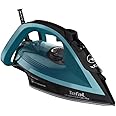 TEFAL Steam Iron | Ultraglish Iron Steamer | 2800 W | 270 ml | Durilium Airglide Soleplate | Anti-calc | Anti Drip | Blue/Black | 2 Years Warranty | FV6832M0