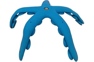 WEPPDUK Support de téléphone tentacule - Support de caméra avec aspiration flexible à 5 tentacules de 200 g | Support et support à ventouse pliable pour caméra d'action pour téléphone portable, compati