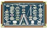 Artikel-Nr.: 5596F Knotentafel hinter Glas - perfekt für die maritime Dekoration