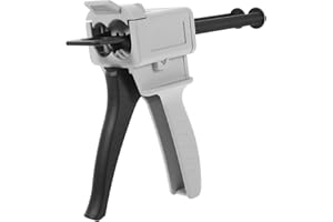 VILLCASE Glue Dispenser Kit, Manual Hot Glue Melt Tool, 50ml AB Epoxy Dispenser, 1: 1 AB Ratio, Static Mixer Mixing Nozzle, Ideal for Crafting DIY Arts Crafts