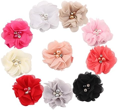 Jolieer 10 Pcs Lovely Baby Girls Flower Headbands Photography Props Headband Accessories