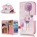 Produktbild Roreikes Samsung Galaxy S3 / S3 Neo Hülle, Galaxy S3 / S3 Neo Case, Hülle Muster Blume Strap Wallet Cover Tasche Bunte Retro PU Leder Flip Case Handytasche Muster Schutz Hüllen im Bookstyle Handyhülle Ledertasche mit Stand mit Neun Funktion Kartenfächer Magnetverschluss Magnet Etui Schale Schutzhüllen für Samsung Galaxy S3 / S3 Neo