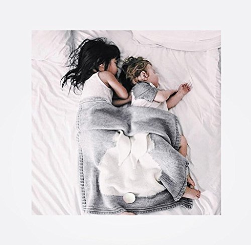 Covermason Babydecke Kinder Hase Strickdecke Spielen Decke Für 0-6 Alter Baby, 73 * 105cm - 2