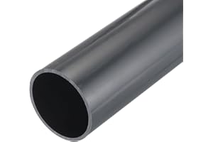 QUARKZMAN Tube Rond Rigide en PVC 54,7mm ID 60mm OD 350mm Longueur Gris Foncé pour Manchon de Câble de Conduite d'Eau