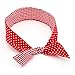 GINGHAM POLKA DOT PRINT WIRE HEAD SCARF