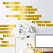 Produktbild yanqiao 27pcs/Set Wohnzimmer Fashion Dekorieren, Hot verkaufen Cartoon Bricks Vinyl Abnehmbare Home Dekoration Wand Aufkleber & DIY Materialien, Weiß gold