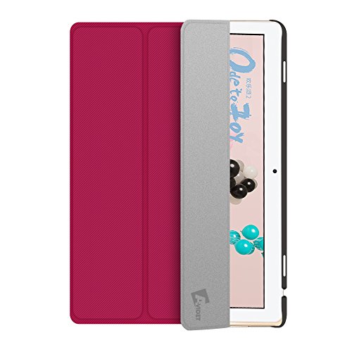 Huawei MediaPad M3 Lite 10″ Hülle, TopACE® Hochwertigem PU-Leder Hülle / Cover / Smart Case Mit Ständer/ Schutzhülle Ständer Für Huawei MediaPad M3 Lite 10″ (Rot) - 2