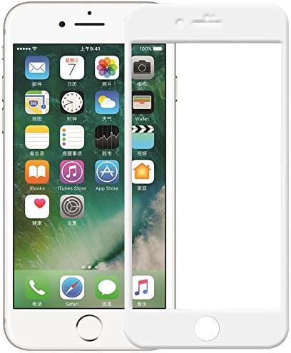 iPhone 7 Plus Screen Protector, Nakeey Full Screen [3D Touch Compatible] Tempered Glass Screen Protector 9H Hardness Clear Perfect Fit Cover for iPhone 7 Plus (white)