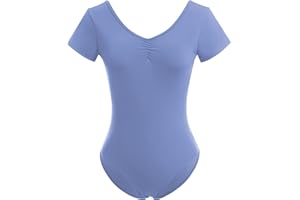 OBEEII Justaucorps Danse Femme Manches Longues Body de Danse Ballet Justaucorps Gymnastique Patinage Artistique Vêtements Sportswear