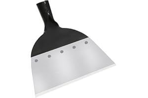 LoQuick Pelle de Nettoyage de Jardin, Pelle Plate en Acier au Carbone, Outil de Désherbage Agricole de Plantation pour Jardin, Pelle de Grattoir Ferme Plantation de Désherbage pour l'extérieur, 21cm