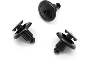VVO Fasteners- Black Aluminium Front Wheel Arch Lining & Mudguard Clips for Mazda MX-5, RX-8, 2, (Pack of 10)
