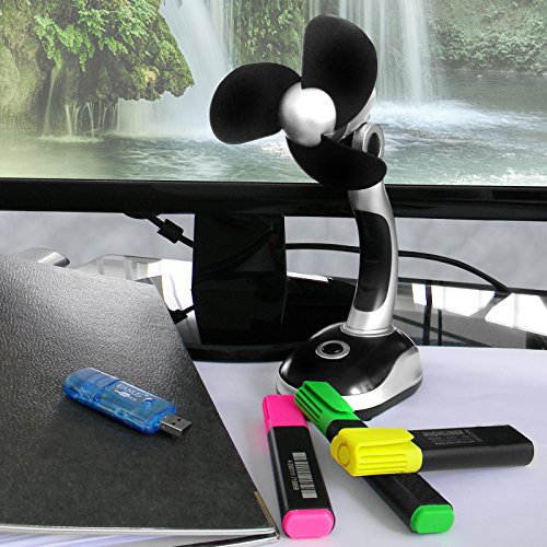 Eaxus Mini Schreibtisch Ventilator Desk Fan, leistungsstark, Kühlfunktion, 58630 - 4