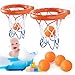 Produktbild Heqishun Badespielzeug Basketballkorb und Bälle für Baby Spielset 2 Stück Basketball Badespielzeug für Kinder Bad Spielzeug Basketballkorb für Baby Kinder Mädchen Kleiner Junge