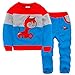 Happy Cherry 2pcs Baby Boy Girl Kids Cartoon Print Color Matching Top+pants Casual Fashion Sport Pullover Outfit Clothing Size 120 - Green