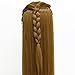 Neverland Beauty 30" Super Long Smooth 100% Synthetic Brown Hair Hairdressing Equipment Styling Head Doll Mannequin Training Head Tools Braiding Cutting Student Practice Model with Clamp UK Stock
