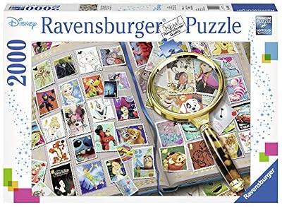 Ravensburger- Puzzle 2000 pièces Mes Timbres préférés Disney Adulte, 4005556167067