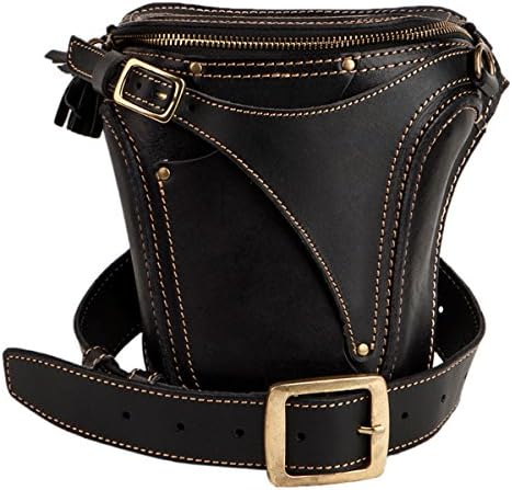 China Palaeowind Manual First Layer Of Leather Vegetable Tanned Leather Hand Pockets Men's Harley Pocket 28 * 20 * 8.5cm