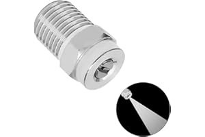 MroMax Hochdruckreiniger-Düse, 1/4NPT-Gewinde 304 Edelstahl, Sprühspitze, 1 Stück (25 Grad, 1,2 mm Öffnung)