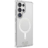 Case Compatible with Magsafe for Galaxy S25 Ultra Transparent Phosphorescent Skinarma Saido Nightglow Cover Transparent