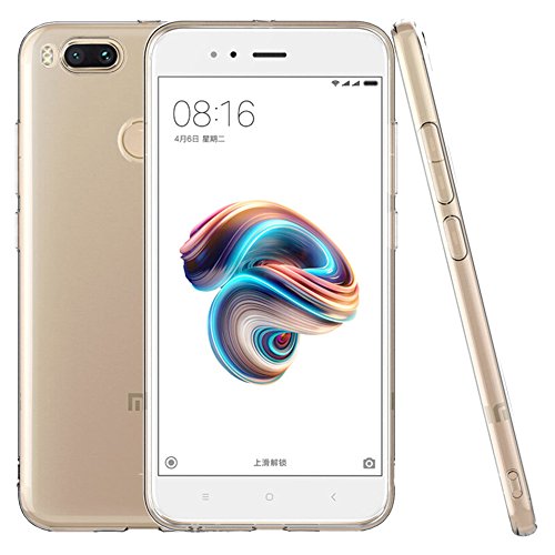XiaoMi Mi 5X Funda - SMTR Estuche de silicona cubierta Slim TPU Cover Funda para XiaoMi Mi 5X  transparente