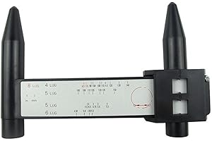 MEETOZ Vzer - Outil de mesure coulissant - Jante de roue - Calibre 527 - 4 5 6 8 - Règle PCD