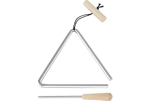 Triangle Percussion Instrument, Steel Triangle Instrument | Musikhandinstrument Ståltriangel - Ståltriangel slagklocka med anfallare för rytmutbildning