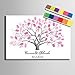 Produktbild Fingerabdruck Signature Leinwand Gemälde eine pink Baum Hochzeit Geschenk Hochzeit Dekoration (include12ink Farbe), canvas, 59x80cm