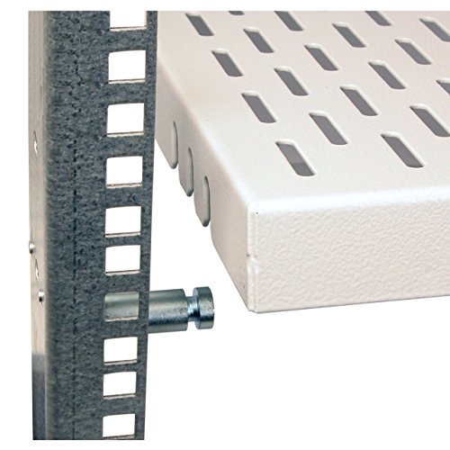 BIGtec 19″ 1HE schwerlast Fachboden Ablageboden Einlageboden grau Tiefe 670mm Nutzbreite 445mm für Wandgehäuse Netzwerkschränke Serverschränke Rack-Rahmen RAL7035 Traglast 100kg - 3