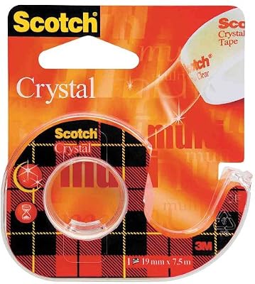 Scotch 6–1210D Crystal Clear 600, ruban adhésif avec dévidoir