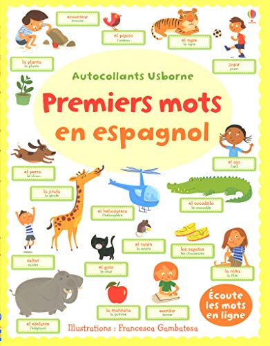Premiers mots en espagnol - Autocollants Usborne Premiers mots en espagnol - Autocollants Usborne