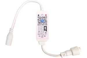 Lominie Controlador WiFi de 2 Canales Control Remoto Inteligente de Luces de Acuario para Bar 10,Bar 20,W 20/W30/W40/W50 (3 Orificios)