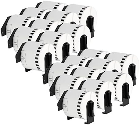 20x Continuous White Standard Adress Labels compatible to BROTHER DK22205 Thermal Paper Roll | 62mm x 30,48 m | suitable for Brother P-Touch QL 500 Series / 500 / 500A / 500BS / 500BW / 550 / 560 Series / 560 / 560VP / 560YX / 570 / 580 Series / 580 / 580N / 650TD / 700 / 710W / 720NW / 1000 Series / 1050 / 1050N / 1060N
