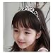 Produktbild Binlunnu Hochzeit Partei Kinder Mädchen Strass Krone Stirnband Tiara Brautjungfer Blume