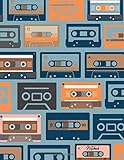 cassette e thirteen 9 50  Notebook: Mixed Cassette Tape  College Ruled Paper