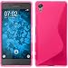 Produktbild PhoneNatic Case für Sony Xperia X Hülle Silikon pink S-Style + 2 Schutzfolien