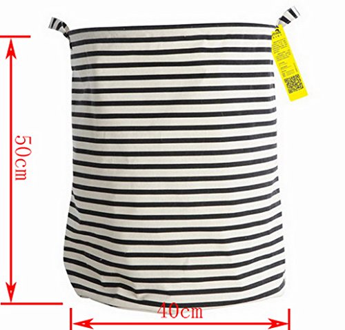 Flying Hedwig Wäschesack Wäschekorb faltbar Wäschesammler mit Schwarz Streifen - 2