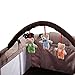 Homcom Portable Baby Child Travel Cot Playpen Play Pen Bed Bassinet Brown Entryway