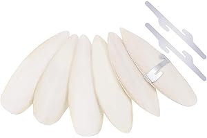 Partideal 6 Stück Sepiaschalen für Schildkröten,10-12cm Groß Sepia Schalen mit 3 Metallhalter für Vögel Reptilien Bartagamen Schnecken,Natürliche Kalzium u. Mineralversorgung