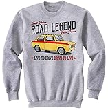  Teesandengines Men\'s FIAT Abarth 1600 OT Grey Sweatshirt Size Small