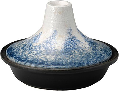 Banko Ware Sukiyaki Pots 21.5 cm Blue Fuji