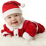Weihnachtsmannkostüm für Kinder - 3tlg Unisex Babys...